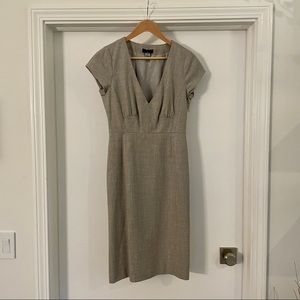 J. Crew wool dress - warm gray, size 2